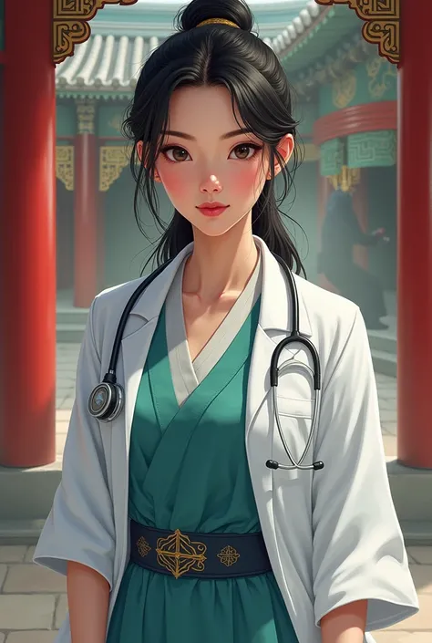 Mulan dressed as a doctor