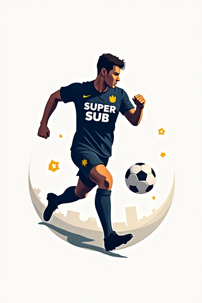 Make sporty logo for a soccer based company named Super Sub. 