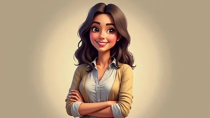 Create Sofiyas Character:
"Create a realistic and approachable character named Sofiya, who is the English teacher and host for the English Boost YouTube channel.

Sofiya is in her mid-30s, friendly, and confident, with a passion for teaching English to lea...