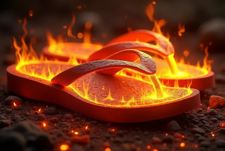 Generate a fire flip flop for me