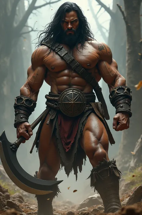 Conan with death sickle in his hand