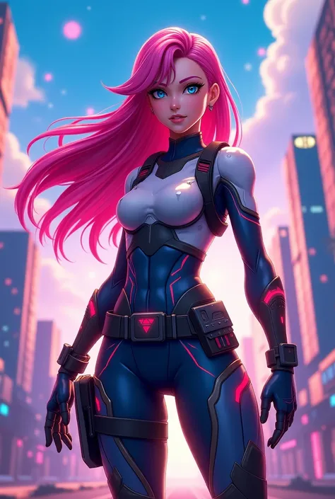 Character called (Hope)  from Fortnite in anime version