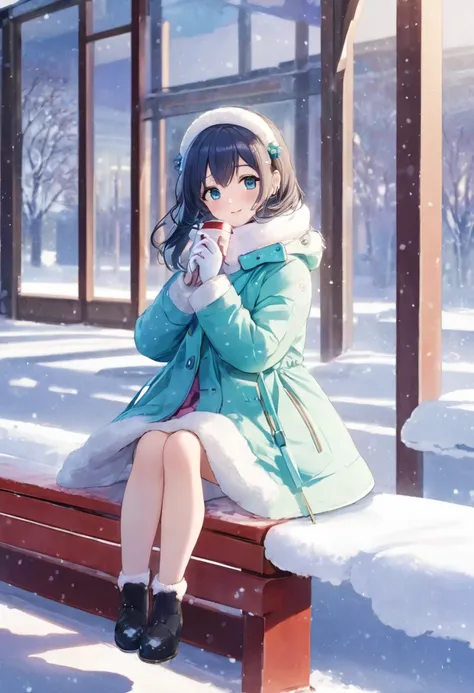 Mika-chan

【 situations 】
background
「In the winter snowy landscape 、A red bench is placed in a small square。backgroundには雪で覆われた木々and、A coffee shop window with warm light shining through。A slightly cloudy sky spreads、It feels like a quiet afternoon。」

 Cost...