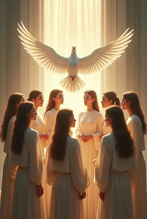 holy spirit, pigeon, Ruah , good, god, Lord, comunity, church, Love, love, caritas, 8 girls ,  and beautiful girls, friendship, Meeting, breath