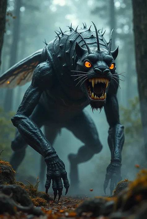 Mix Bee and black panther and create big scarry species 