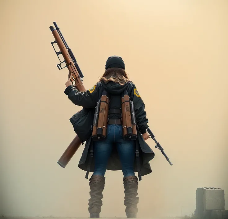 Double barrel shotgun, best quality, real proportions