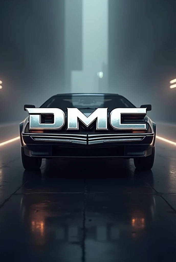 In front make a DMC Logo