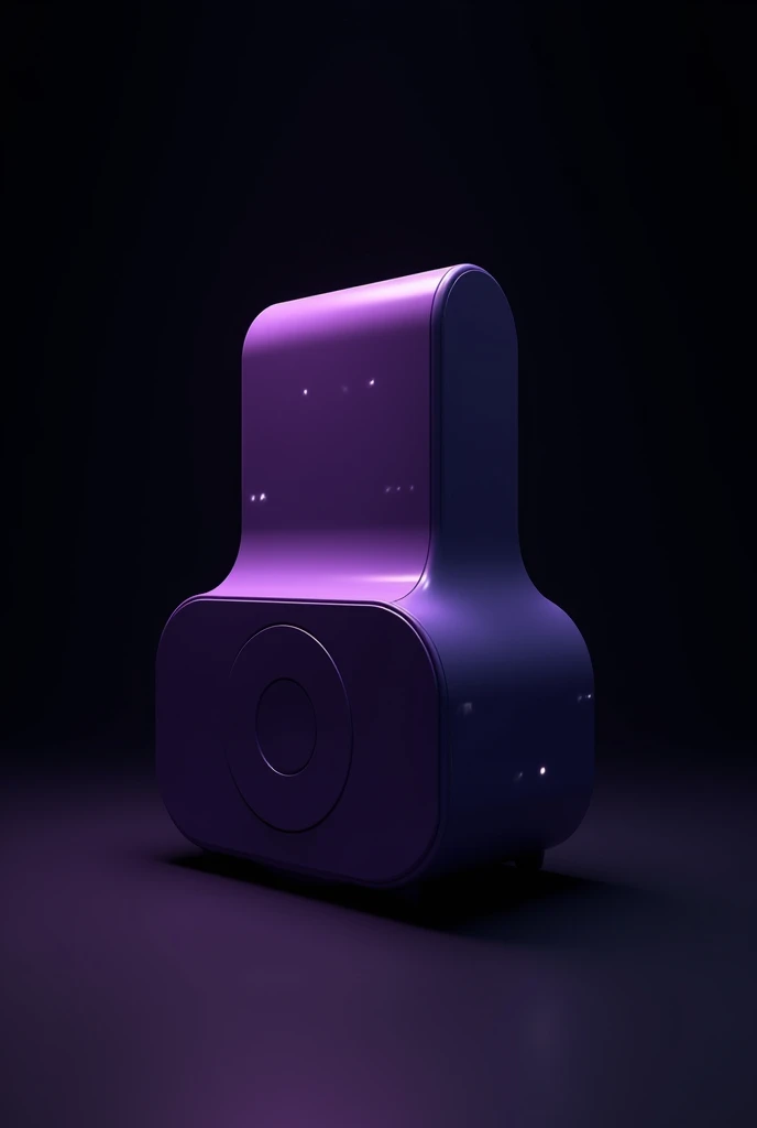 Create me a purple future speaker on a black background 