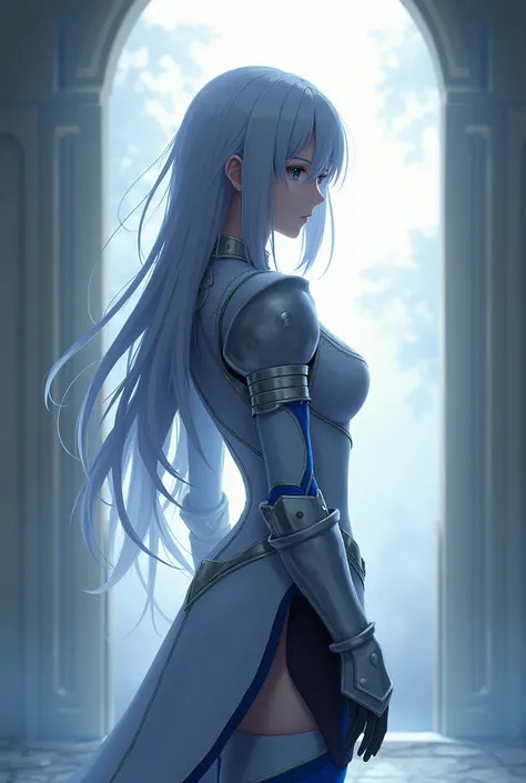 Can you send me a picture of alice of sao, alone, posing with her back turned