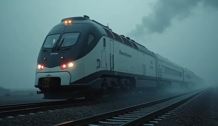 Hydrogen train, hd , realistic, thriller environment 