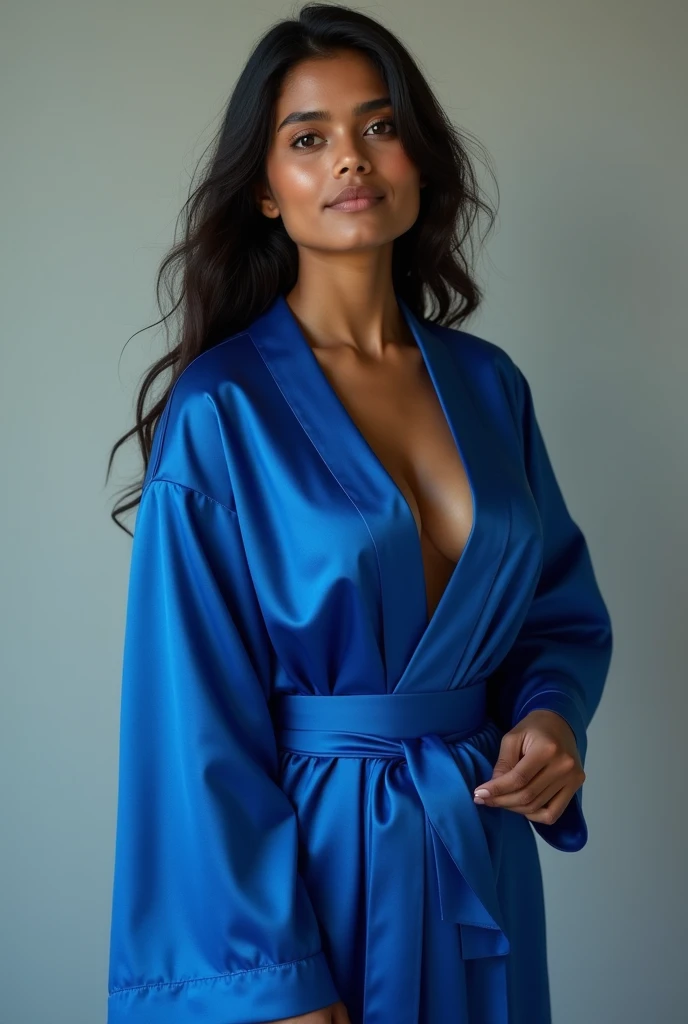 Srilanka girl blue robe sexy full body
