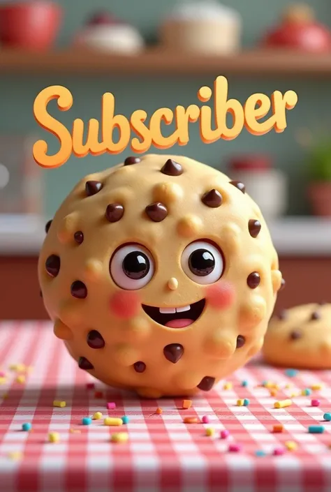 Make a youtube cover picture written subscriber for cookie 