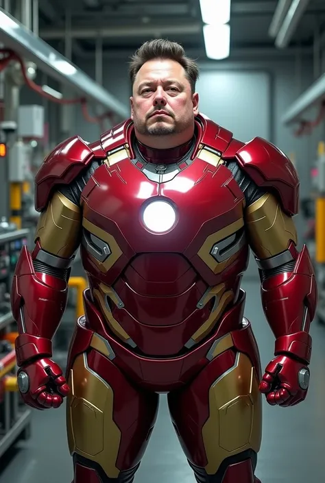 Elon Musk as an overweight ironman