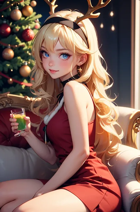 ((best quality)), ((masterpiece)), (detailed), (4k), (8K), 1girl, Beautiful anime girl, ( teen),  beautiful face ,  shiny skin and face , make-up, smile,  big, aesthetic eyes ,  blue eyes, very provocative look, aesthetic hands,  detailed hair , Very long,...