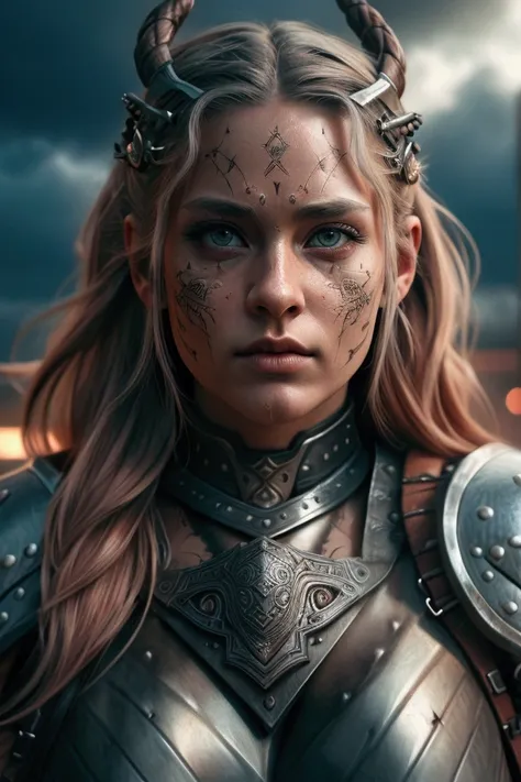 a ultra-sexy viking warrior woman, extremely detailed, in a dynamic combat pose, (best quality,4k,8k,highres,masterpiece:1.2),ultra-detailed,(realistic,photorealistic,photo-realistic:1.37),detailed eyes,beautiful detailed lips,extremely detailed face,long ...