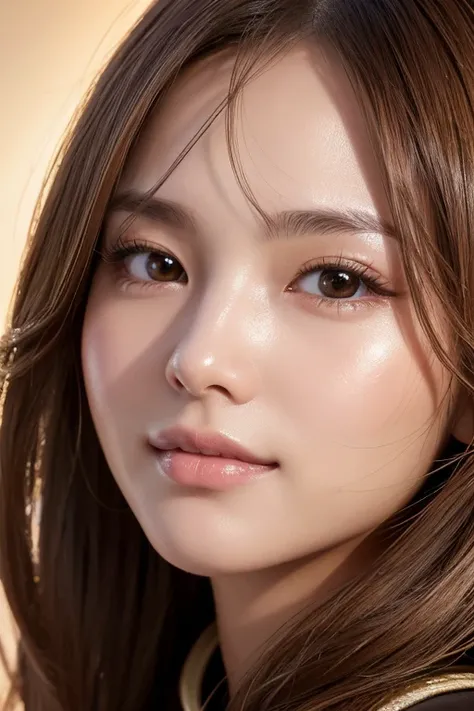  1 girl, face close-up、 ランダムパターンのShinyプリントスーツ、 latex bodysuit、Knee-high boots、 face close-up、
Huge 、Long brown hair、Shiny, Oily skin、  growing skin  、 white skin、Flying debris,  best quality , Realistic,   very detailed , finely,  Kampala,   8k Dende wallp...