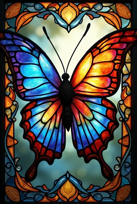 butterfly々Stained glass art