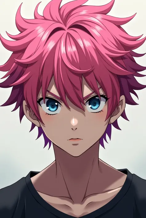 Please make itadori yuji with pink hair from justusu kaisen 