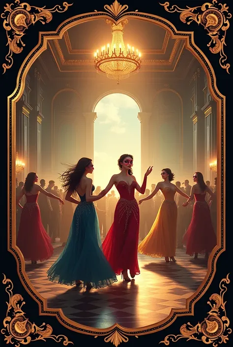 carnival ball poster background