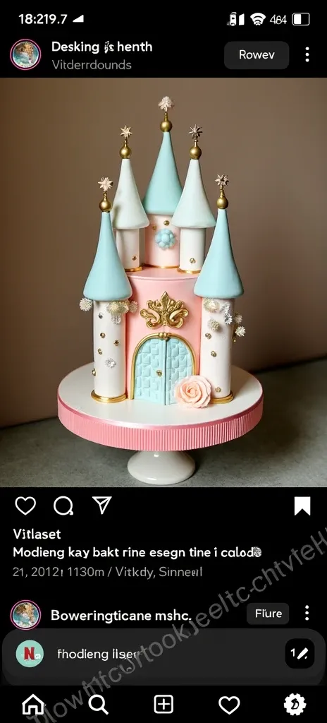 Elegant design for cake