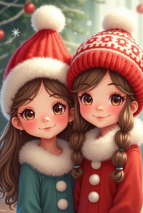 Christmas costume ， Cute girls，Christmas hat，Christmas hat，Cute version