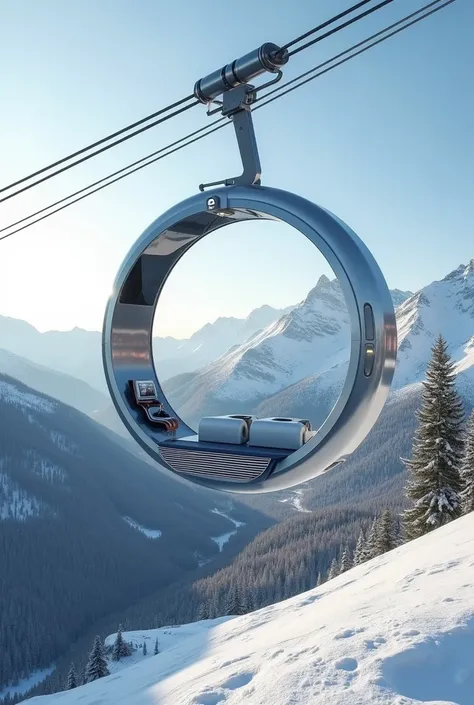 A new, suspended gas barbecue-shaped chairlift  