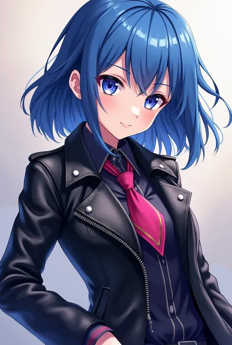 Blue archive natsume iroha, leather jacket