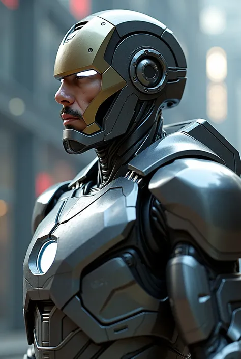 Iron Man Suit with Open Helmet