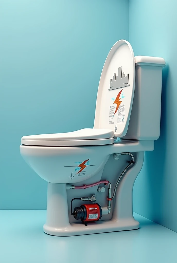 1. toilet converts manure into electricity

Collect the feces into the organ in the toilet, then convert the feces into methane gas, and this gas is collected into a generator and turned into electricity for use in devices such as laptop phones

2. rotate ...