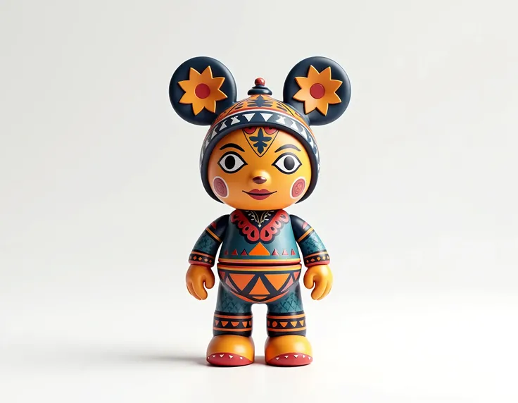 art toy peruvian 3d render white background 4k