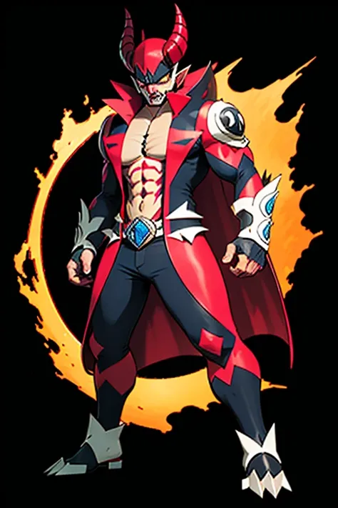 Male timor devil hell evil villain bad guy pokemonai-fan style