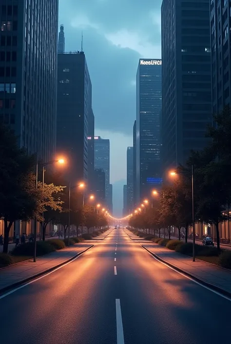 empty road in a city