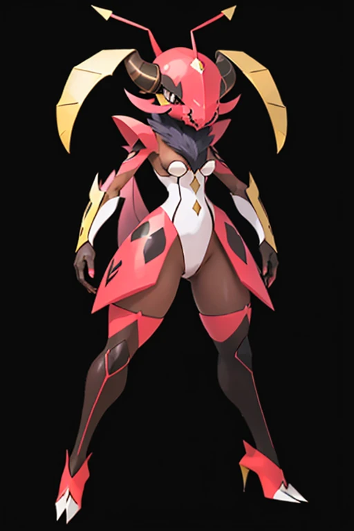 Female furry teenager horn beetle pokemonai-fan style