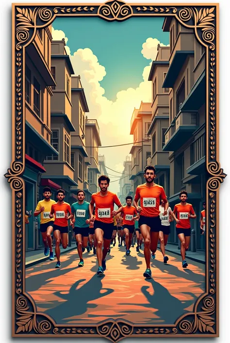 Dhaka old town runners marathon rectangular medal