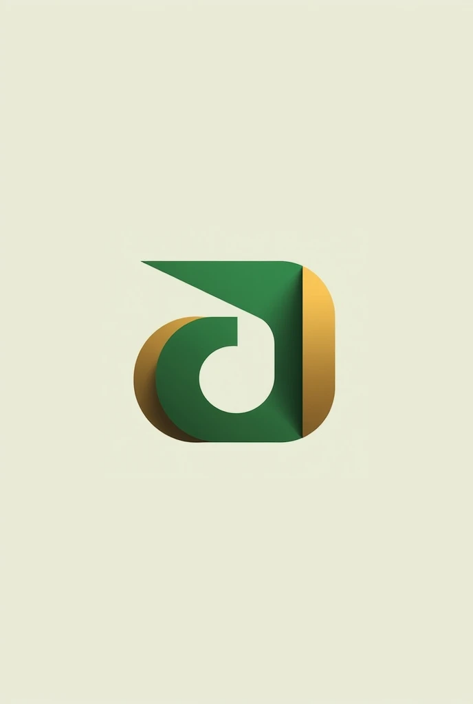 I want a logo in gold and green, not with leaves, only the color that contains the letter D and has a camera