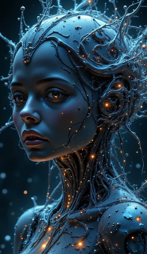 metamorphosis, future fashion editorial, avant-garde hyper futuristic surreal fashion, extreme detail, photorealistic, 8k, high render,