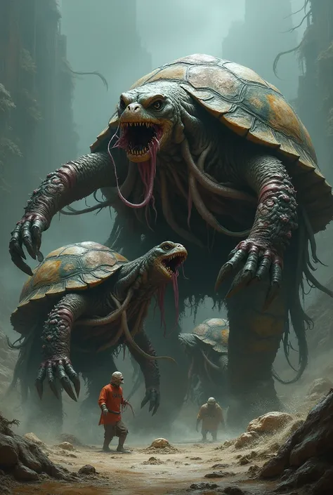 Octopus into turtle hybrids monstrous fierce dengar 