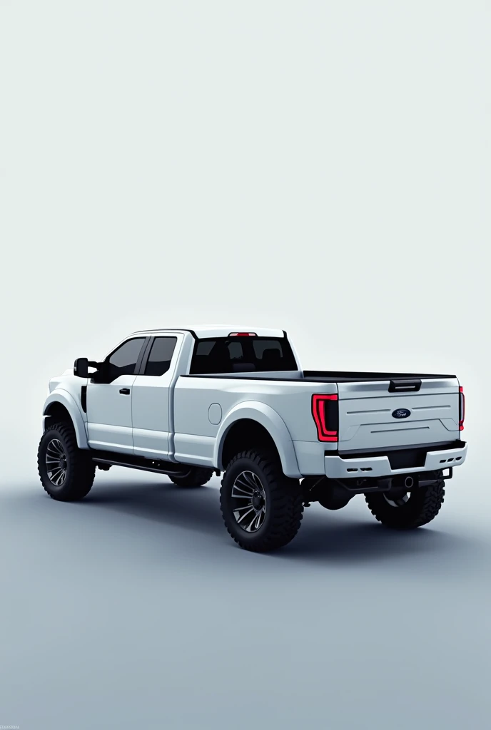 2025 ford f series colour white angle back view 