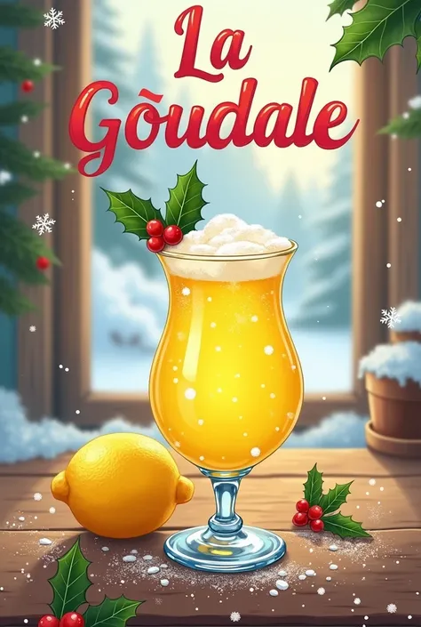 Christmas lemonade “La Goudale” in French 