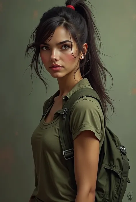 : Maya has shoulder-length dark brown hair, often pulled back into a practical ponytail, and sharp, observant gray eyes. She’s tall with an athletic build, always dressed in comfortable, utilitarian clothes—perfect for long hikes and unexpected challenges....