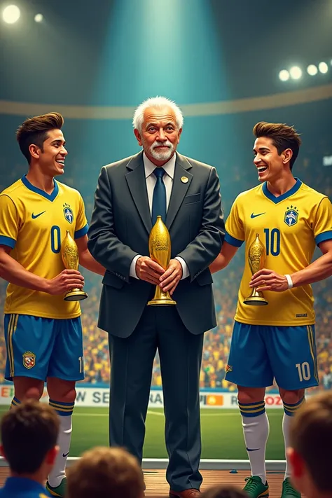 Lula stealing the best award from Vinicius Junior and Rodrigo winning the Banana prize