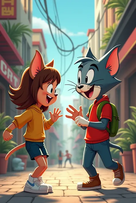 tom and Jerrybut humans