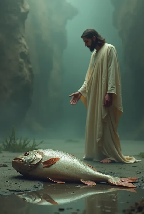 dead fish and jesus