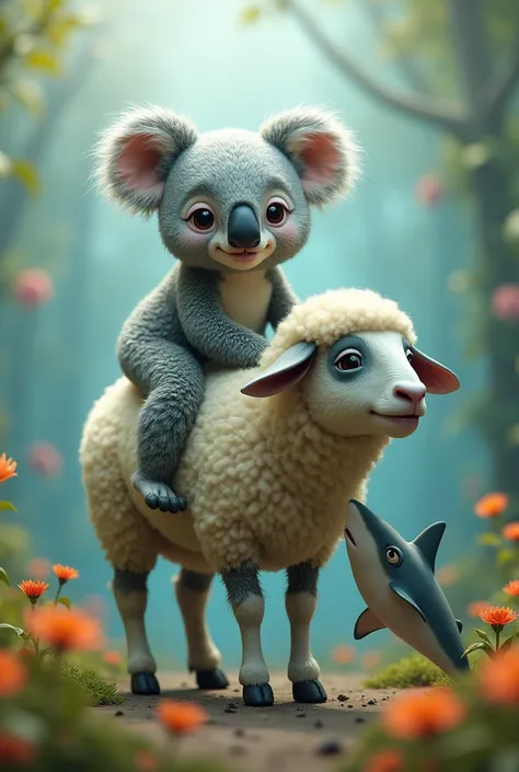 Koala sheep and shark ka image