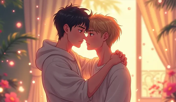 anime style gay couple