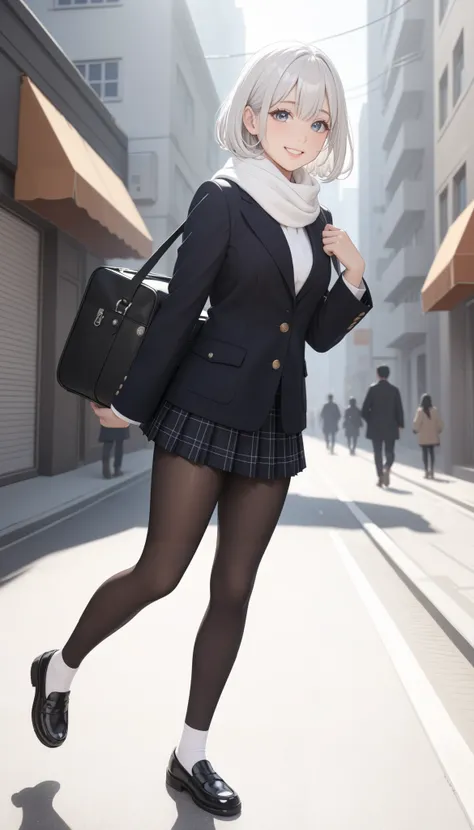 1 Japanese girl, ((shiny silver hair)), bob cut, bang between eyes, beautiful hair), (glossy silver eyes:1.5), (beautiful eyes, twinkle eyes, large eyes), (athlete body, large breasts), cute face, beautiful face, pretty face, beautiful, good anatomy, long ...