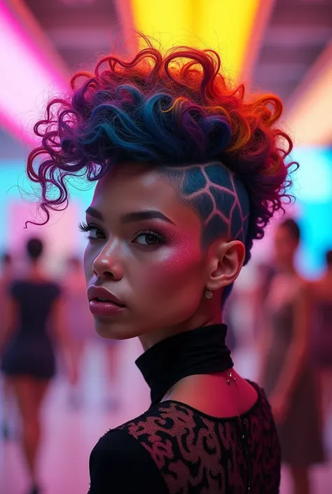 Colorful，check out background，Beauty industry，hair