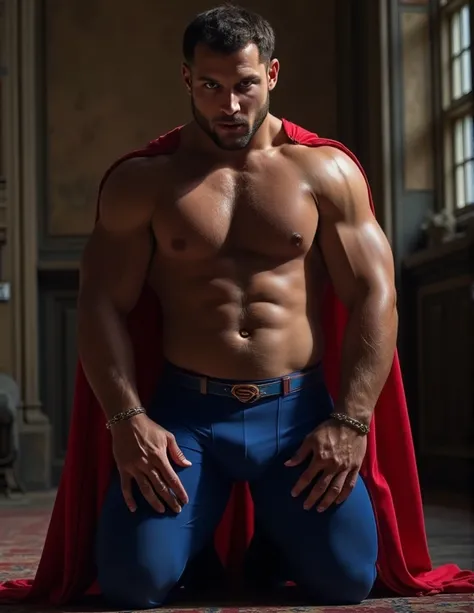 (50 Centimetre circumference biceps:1.8), (proportional muscles over whole body to biceps:1.7), (chest hair:1.5), perfect six pack, (highly defined muscles with fibre level detail:1.9), vascular muscles. attractive Nick Bosa, Handsome, blue coloured eyes, ...