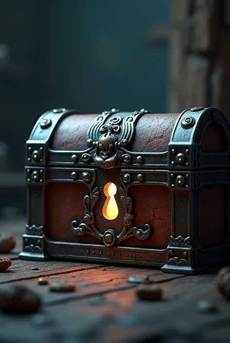 treasure chest with a large keyhole