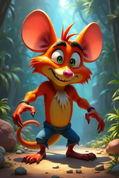 Crash bandicoot tête de rat 